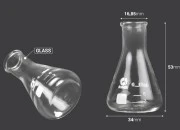 Staklena posuda (Erlenmeyer) 10 ml sa mernim oznakama