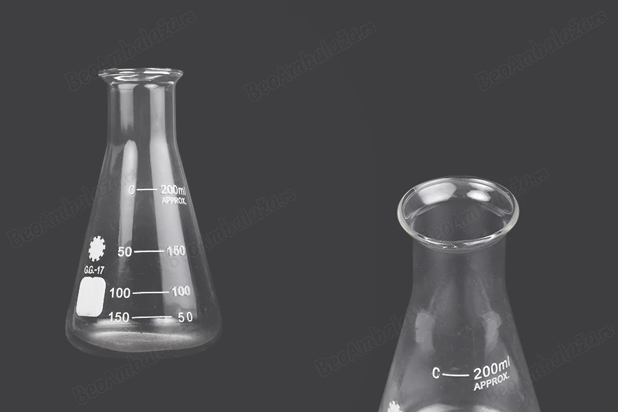 Staklena Erlenmeyer posuda 200ml-slika_proizvoda