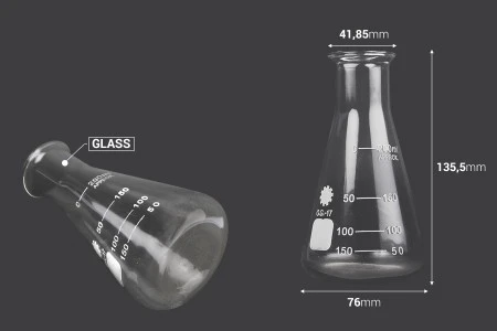 Staklena Erlenmeyer posuda 200ml-2