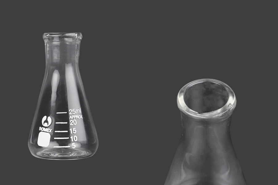 Staklena bočica Erlenmeyer 25mL Staklena bočica Erlenmeyer 25mL