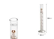 Staklena menzura 10mL