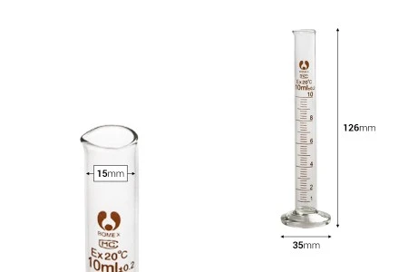 Staklena menzura 10mL-2