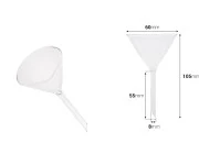 Stakleni levak prečnika 60 mm (prečnik cevčice 8 mm) Stakleni levak prečnika 60 mm (prečnik cevčice 8 mm)