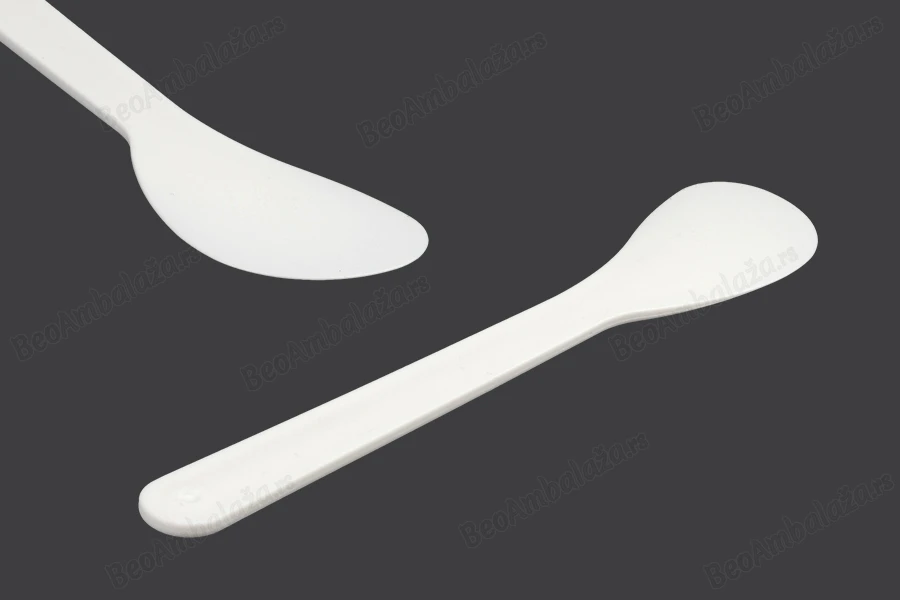 Plastična spatula za kreme (PE) 133mm u beloj boji - 24 kom-slika_proizvoda