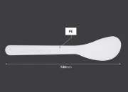 Plastična spatula za kreme (PE) 133mm u beloj boji - 24 kom Plastična spatula za kreme (PE) 133mm u beloj boji - 24 kom
