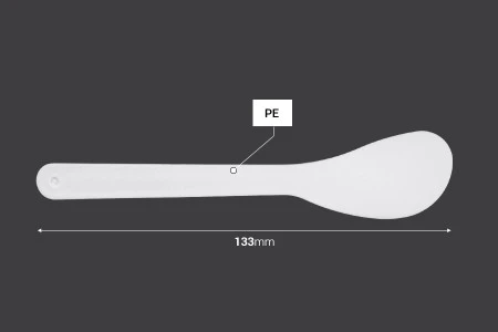 Plastična spatula za kreme (PE) 133mm u beloj boji - 24 kom-2