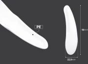 Plastična spatula za kreme (PE) 92mm u beloj boji - 24 kom Plastična spatula za kreme (PE) 92mm u beloj boji - 24 kom