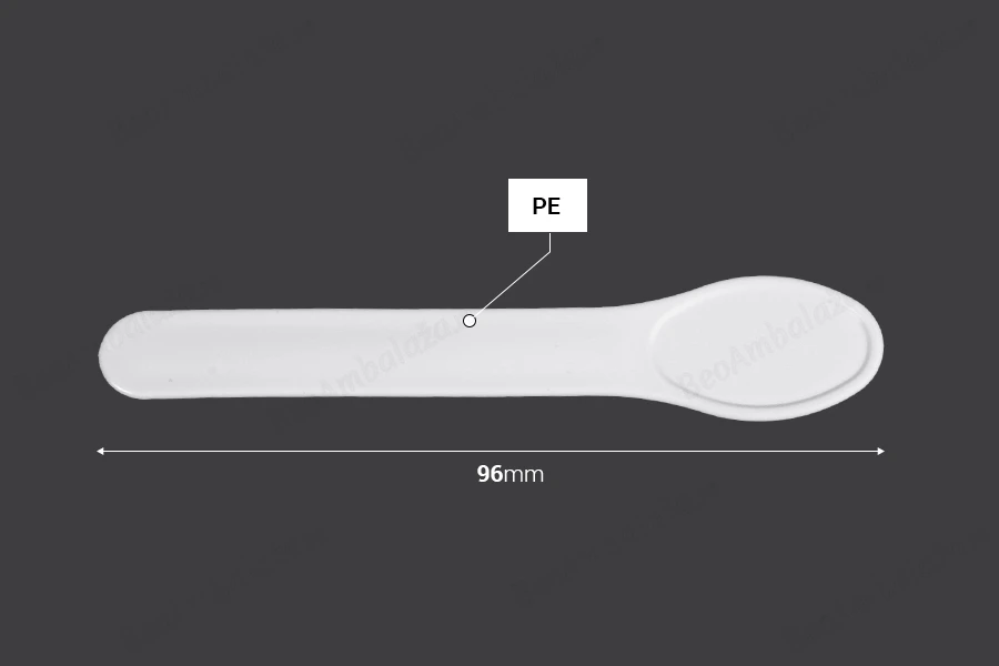 Plastična spatula za kreme (PE) 96mm u beloj boji - 50 kom-dimenzije_slike