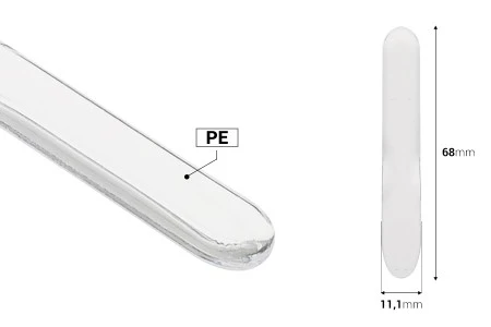 Providna plastična spatula za kreme (PE) 68 mm - 50 kom-2