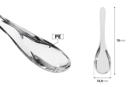 Providna plastična spatula za kreme (PE) 70 mm - 12 kom-2