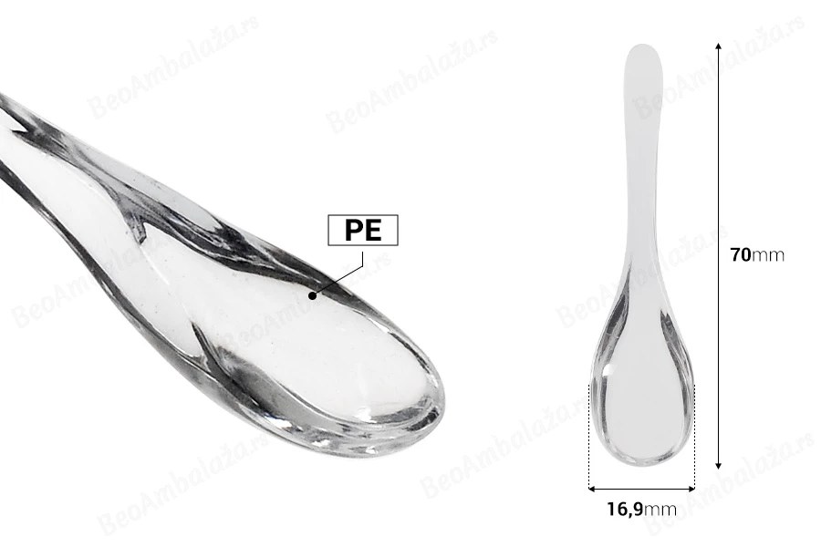 Providna plastična spatula za kreme (PE) 70 mm - 12 kom-dimenzije_slike