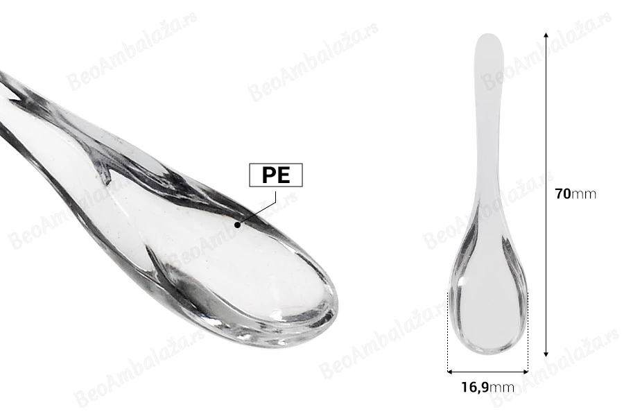 Providna plastična spatula za kreme (PE) 70 mm - 12 kom-dimenzije_slike
