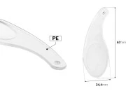 Providna plastična spatula za kreme (PE) 67 mm - 12 kom