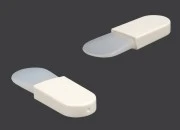 Silikonska spatula 57 mm sa plastičnom (PE) drškom, za kreme - 12 kom Silikonska spatula 57 mm sa plastičnom (PE) drškom, za kreme - 12 kom