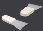Silikonska spatula 62 mm sa plastičnom (PE) drškom, za kreme - 12 kom Silikonska spatula 62 mm sa plastičnom (PE) drškom, za kreme - 12 kom
