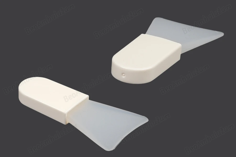Silikonska spatula 62 mm sa plastičnom (PE) drškom, za kreme - 12 kom-slika_proizvoda