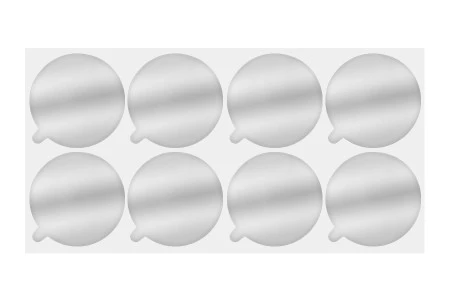 Srebrna samolepljiva aluminijumska zaptivka 67mm - 8 kom-2