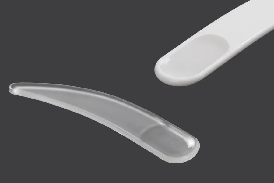 Plastična bela PE spatula 60mm za kreme - 24 kom Plastična bela PE spatula 60mm za kreme - 24 kom