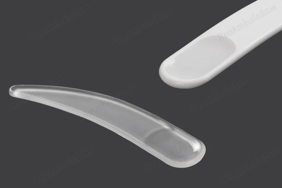 Plastična bela PE spatula 60mm za kreme - 24 kom-slika_proizvoda