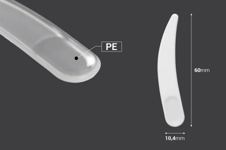 Plastična bela PE spatula 60mm za kreme - 24 kom-2