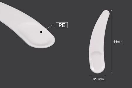 Plastična bela PE spatula 54mm za kreme - 24 kom-2