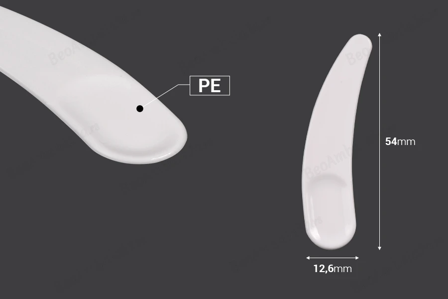 Plastična bela PE spatula 54mm za kreme - 24 kom-dimenzije_slike