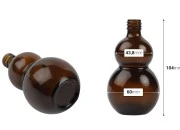 Staklena zaobljena braon bočica 100mL, za etarsko ulje (PP18) Staklena zaobljena braon bočica 100mL, za etarsko ulje (PP18)