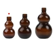 Staklena zaobljena braon bočica 30mL, za etarsko ulje (PP18)