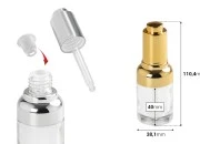 Staklena bočica 30mL sa pipetom sa dugmetom i regulatorom protoka Staklena bočica 30mL sa pipetom sa dugmetom i regulatorom protoka