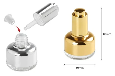 Staklena bočica 30mL sa pipetom sa dugmetom i regulatorom protoka-2