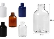 Plastična PET flašica 100mL u različitim bojama PP 24 - 12 kom Plastična PET flašica 100mL u različitim bojama PP 24 - 12 kom-dimenzije_slike