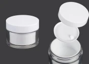 Teglica za kremu sa duplim dnom od 30mL sa zatvaračem i plastičnim međupoklopcem - 6 kom