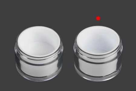 Teglica za kremu sa duplim dnom od 50mL sa zatvaračem i plastičnim međupoklopcem - 6 kom-5