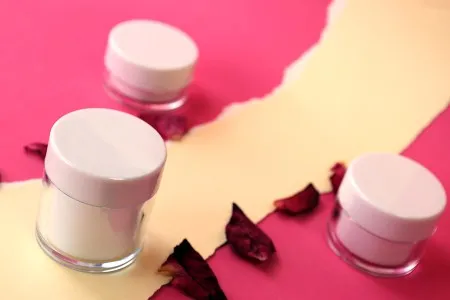 Akrilna kutijica od 15mL sa međupoklopcem i plastičnim belim zatvaračem - 6 kom-3