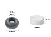 Silikonski čep sa plastičnim sigurnosnim poklopcem - 12 kom Silikonski čep sa plastičnim sigurnosnim poklopcem - 12 kom