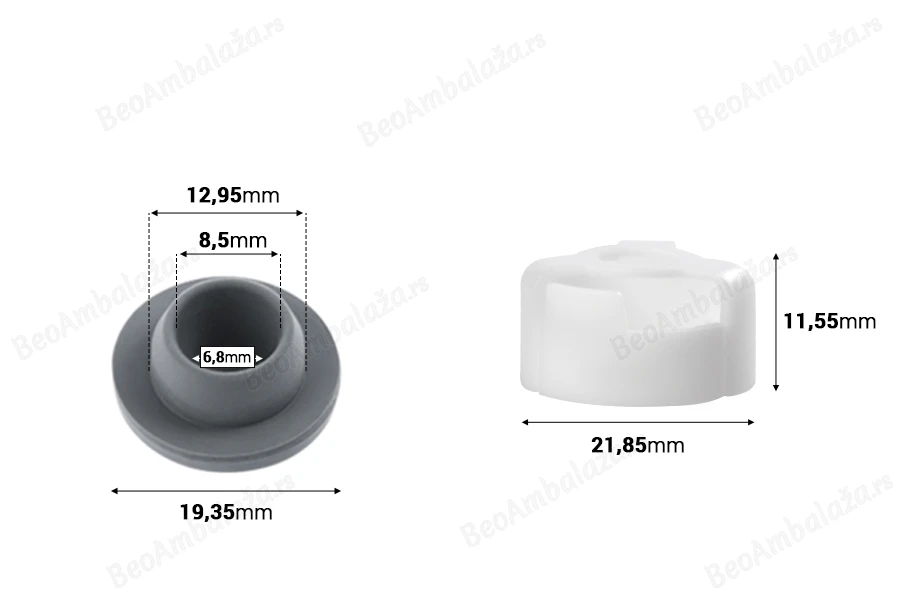 Silikonski čep sa plastičnim sigurnosnim poklopcem - 12 kom-dimenzije_slike