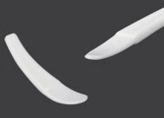 Plastična bela PE spatula 51x9mm za kreme - 24 kom Plastična bela PE spatula 51x9mm za kreme - 24 kom
