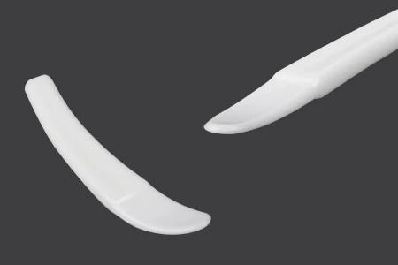 Plastična bela PE spatula 51x9mm za kreme - 24 kom-1
