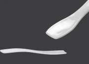 Plastična bela PE spatula 54x11mm za kreme - 24 kom