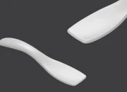 Plastična bela PE spatula 73x15mm za kreme - 24 kom Plastična bela PE spatula 73x15mm za kreme - 24 kom