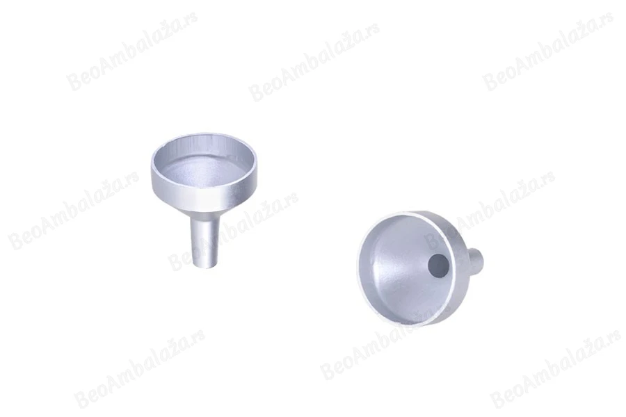 Aluminijumski levak u MAT srebrnoj boji sa prečnikom 17 mm (u donjem delu 4 mm)-slika_proizvoda