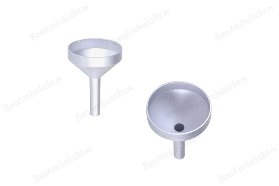 Aluminijumski levak u MAT srebrnoj boji sa prečnikom 25 mm, donji deo 4mm-slika_proizvoda