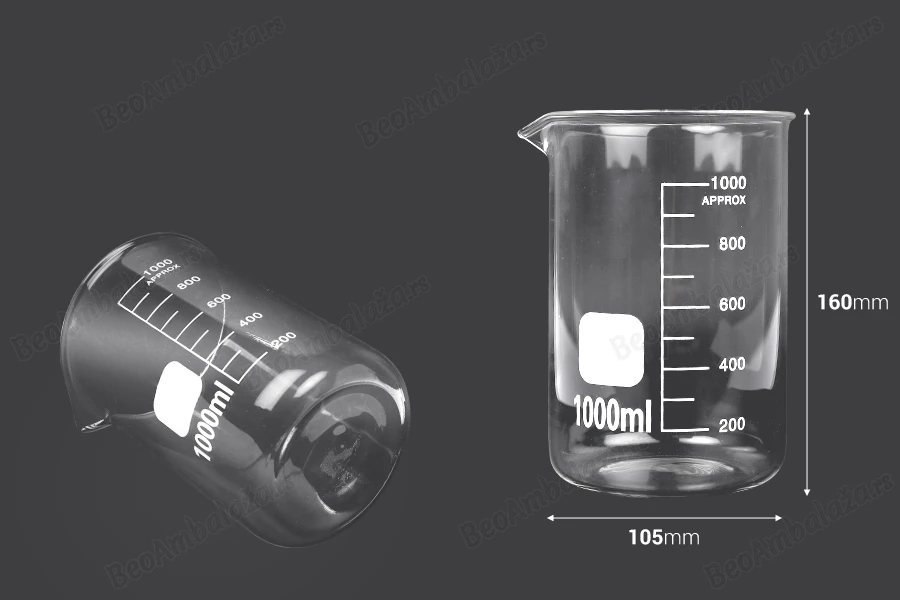 Staklena čaša 1000ml-dimenzije_slike