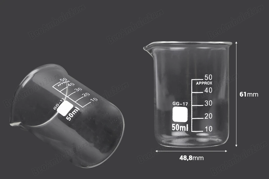 Staklena čaša 50mL-dimenzije_slike