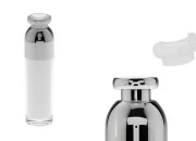 Luksuzna airless akrilna bočica 100mL za kreme sa pumpicom i zaštitnim zatvaračem-slika_proizvoda