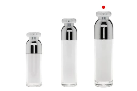 Luksuzna airless akrilna bočica 100mL za kreme sa pumpicom i zaštitnim zatvaračem-6