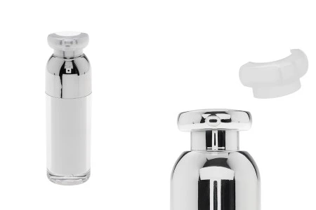 Luksuzna airless akrilna bočica 30mL za kreme sa pumpicom i zaštitnim zatvaračem-1