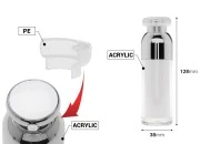 Luksuzna airless akrilna bočica 30mL za kreme sa pumpicom i zaštitnim zatvaračem Luksuzna airless akrilna bočica 30mL za kreme sa pumpicom i zaštitnim zatvaračem-dimenzije_slike