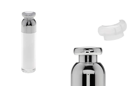 Luksuzna airless akrilna bočica 50mL za kreme sa pumpicom i zaštitnim zatvaračem-1
