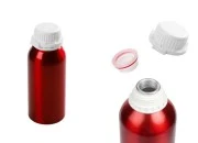 Crvena aluminijumska boca 1000mL, sa plastičnim čepom i navojnim zatvaračem Crvena aluminijumska boca 1000mL, sa plastičnim čepom i navojnim zatvaračem